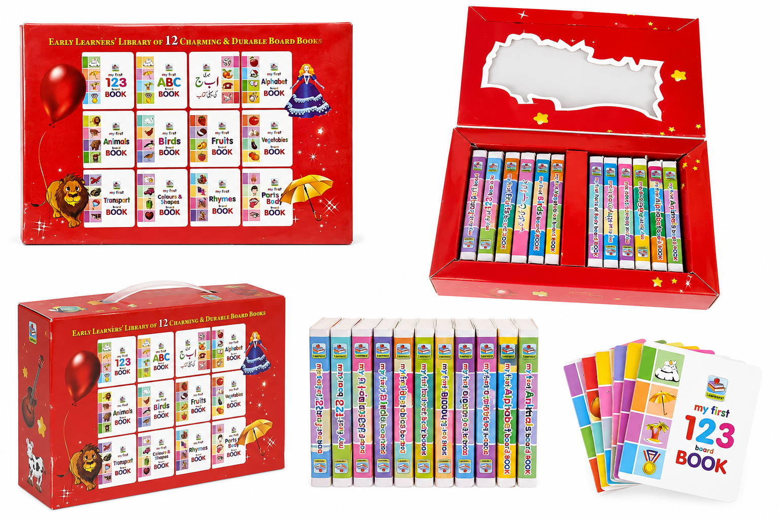 🎁 Educational Gift Set - My First Learning Library (12 Books)